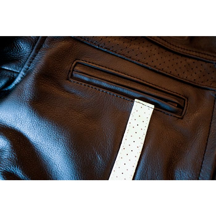 Garibaldi Motorcycle Leather Moka Racer Jacket