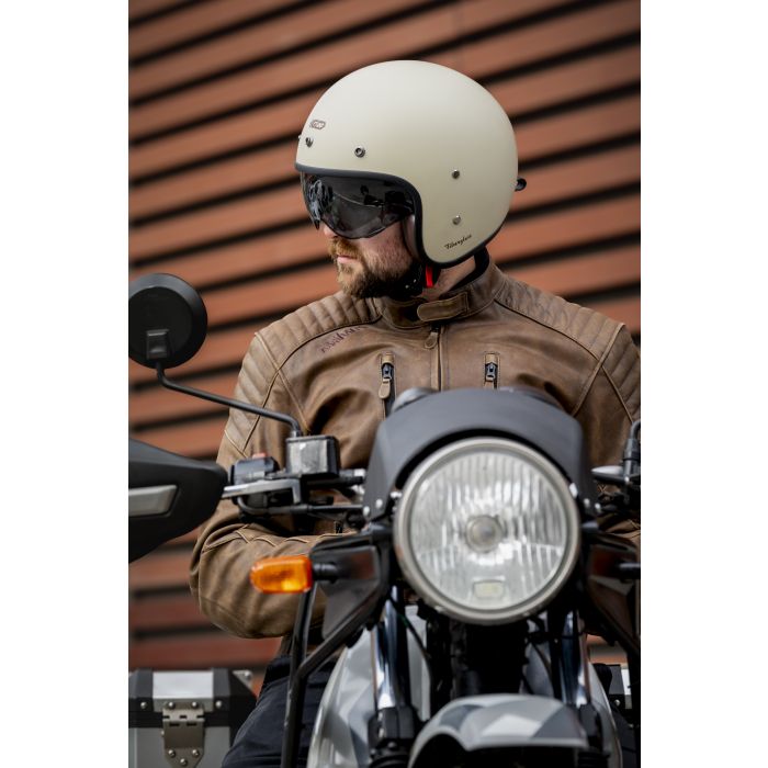 Gari Motorcycle G03X Snap Buttons Fiberglass Open-face