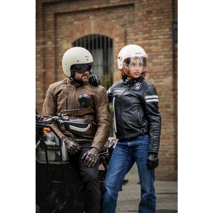 Garibaldi Motorcycle Leather Moka Racer Lady Sas-tec Jacket