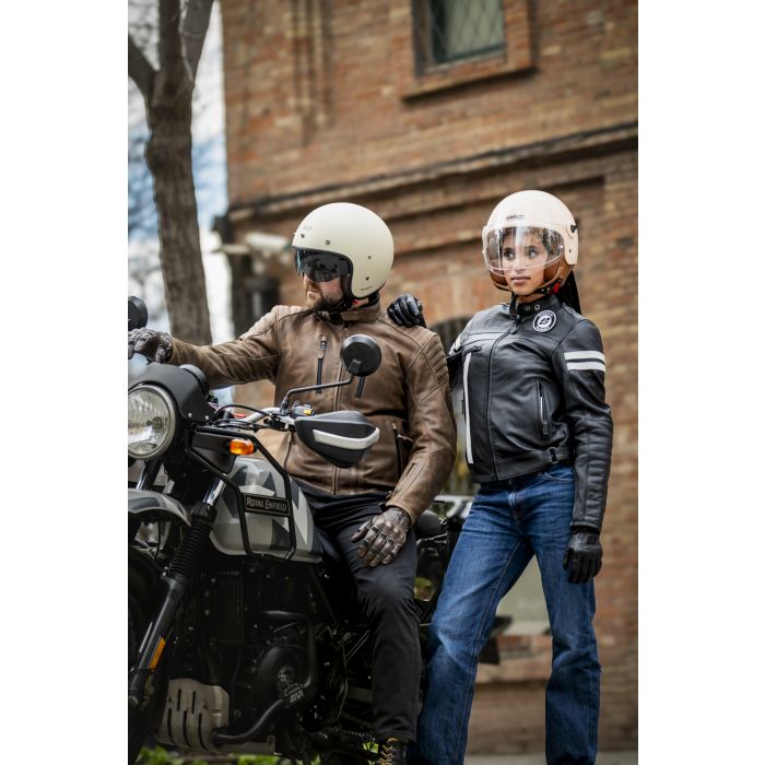Garibaldi Motorcycle Leather Moka Racer Lady Sas-tec Jacket