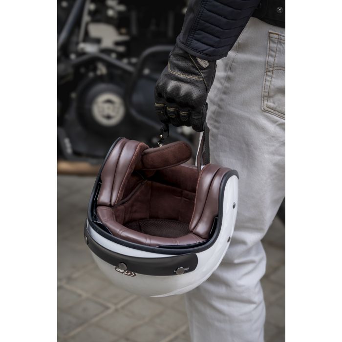 Gari Motorcycle G03X Snap Buttons Fiberglass Open-face