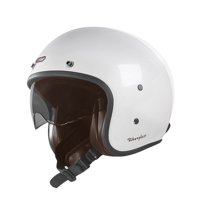 Gari Motorcycle G03X Snap Buttons Fiberglass Open-face