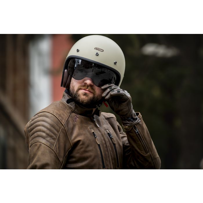 Gari Motorcycle G03X Snap Buttons Fiberglass Open-face
