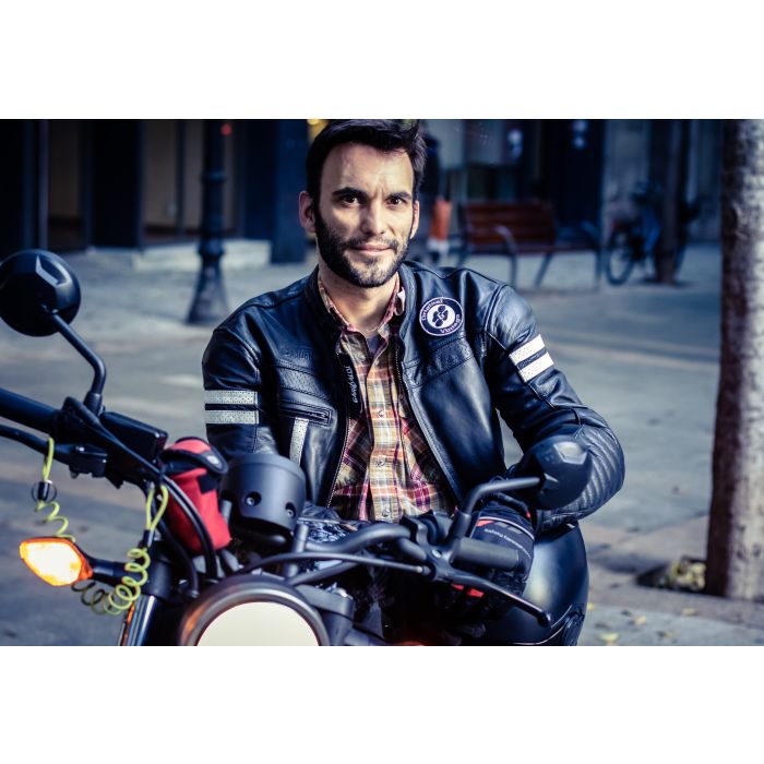 Garibaldi Motorcycle Leather Moka Racer Jacket
