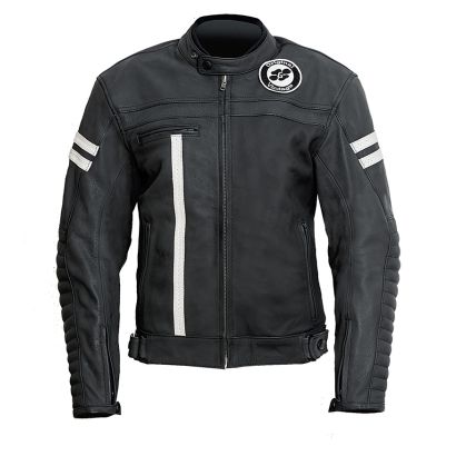 Garibaldi Motorcycle Leather Moka Racer Sas-tec Jacket